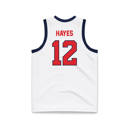 St. Johns - NCAA Women's Basketball : Kyla Hayes - White Basketball Jersey-1