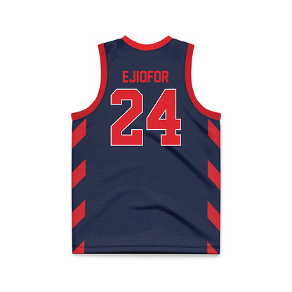 St. Johns - NCAA Men's Basketball : Zuby Ejiofor - Navy Basketball Jersey