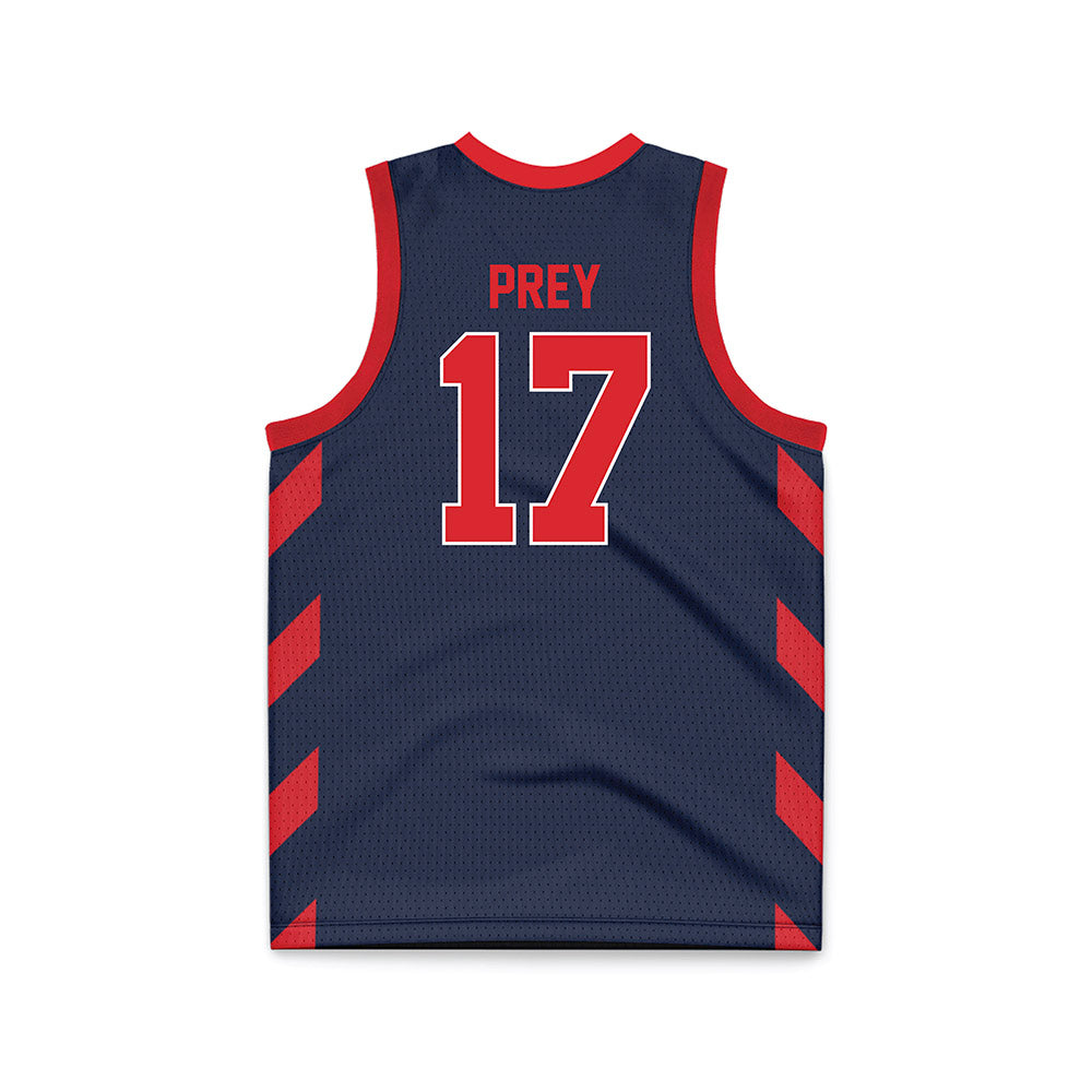 St. Johns - NCAA Men's Basketball : Ruben Prey - Navy Basketball Jersey-1