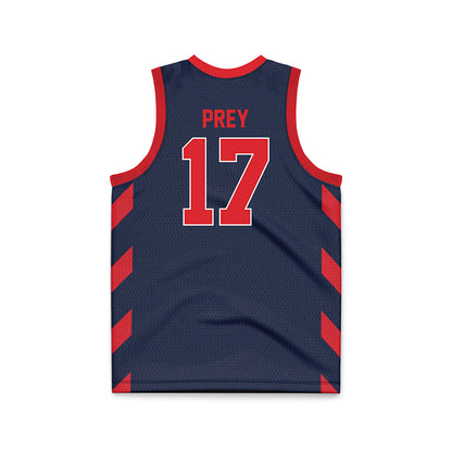 St. Johns - NCAA Men's Basketball : Ruben Prey - Navy Basketball Jersey-1