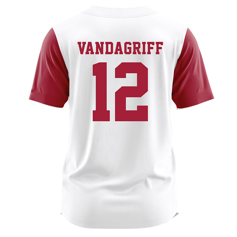 Alabama - NCAA Softball : Audrey Vandagriff - White Jersey