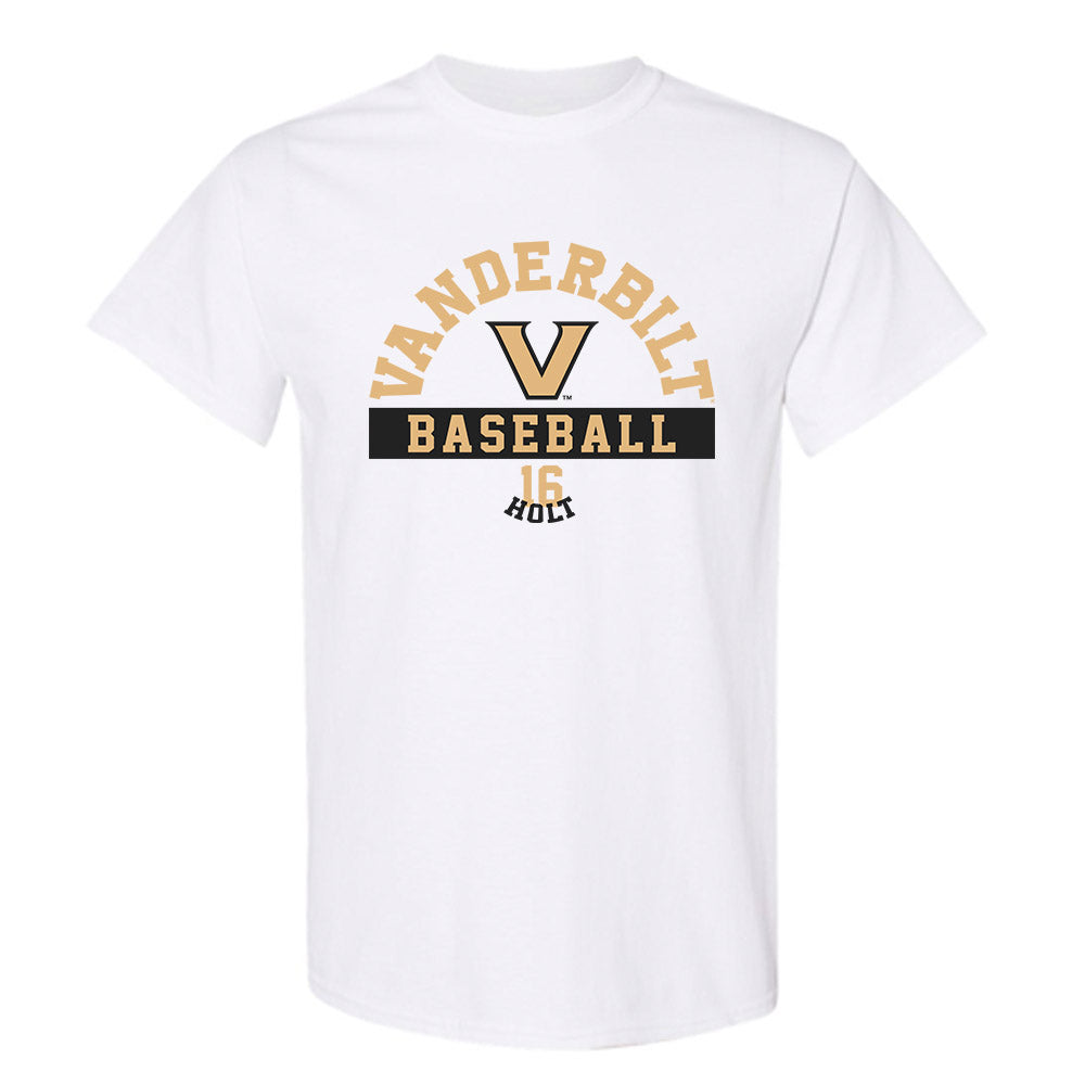Vanderbilt - NCAA Baseball : Michael Holt - Classic Fashion Shersey T-Shirt-0