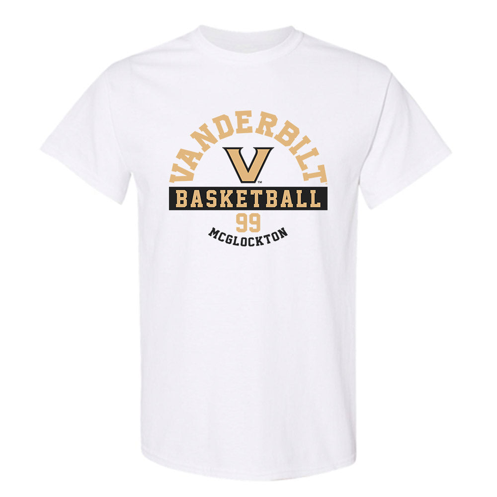 Vanderbilt - NCAA Men's Basketball : Devin Mcglockton - Classic Fashion Shersey T-Shirt-0