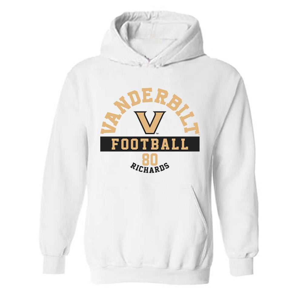 Vanderbilt - NCAA Football : Claiborne Richards - Classic Fashion Shersey Hooded Sweatshirt-0