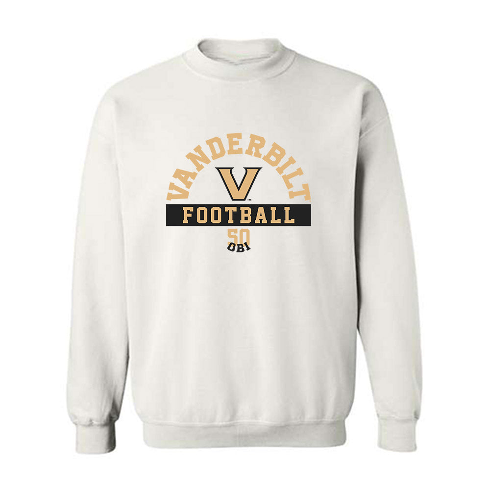 Vanderbilt - NCAA Football : Kene Obi - Classic Fashion Shersey Crewneck Sweatshirt-0