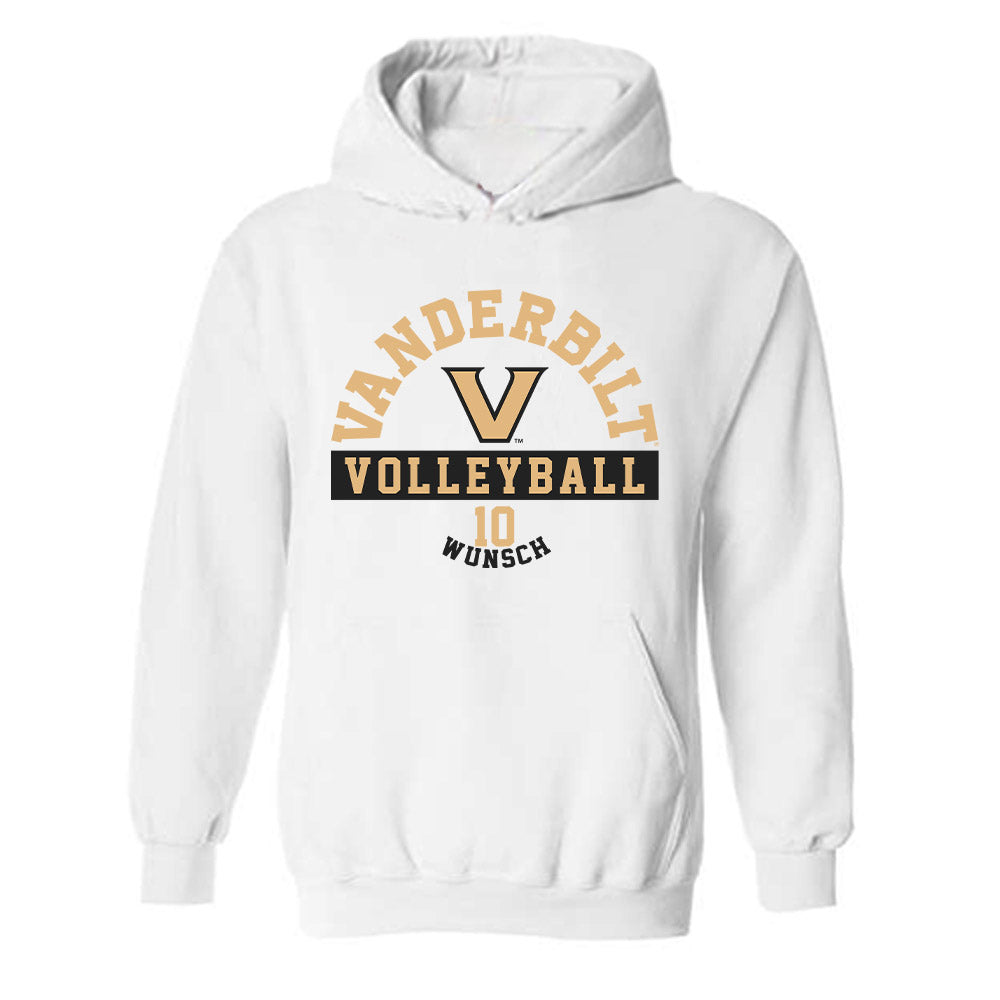 Vanderbilt - NCAA Women's Volleyball : Samantha Wunsch - Classic Fashion Shersey Hooded Sweatshirt-0