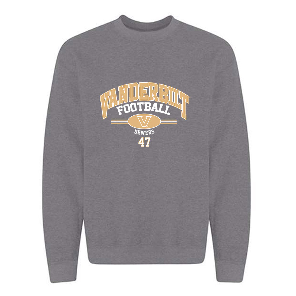 Vanderbilt - NCAA Football : Justin Dewers - Classic Fashion Shersey Crewneck Sweatshirt-0