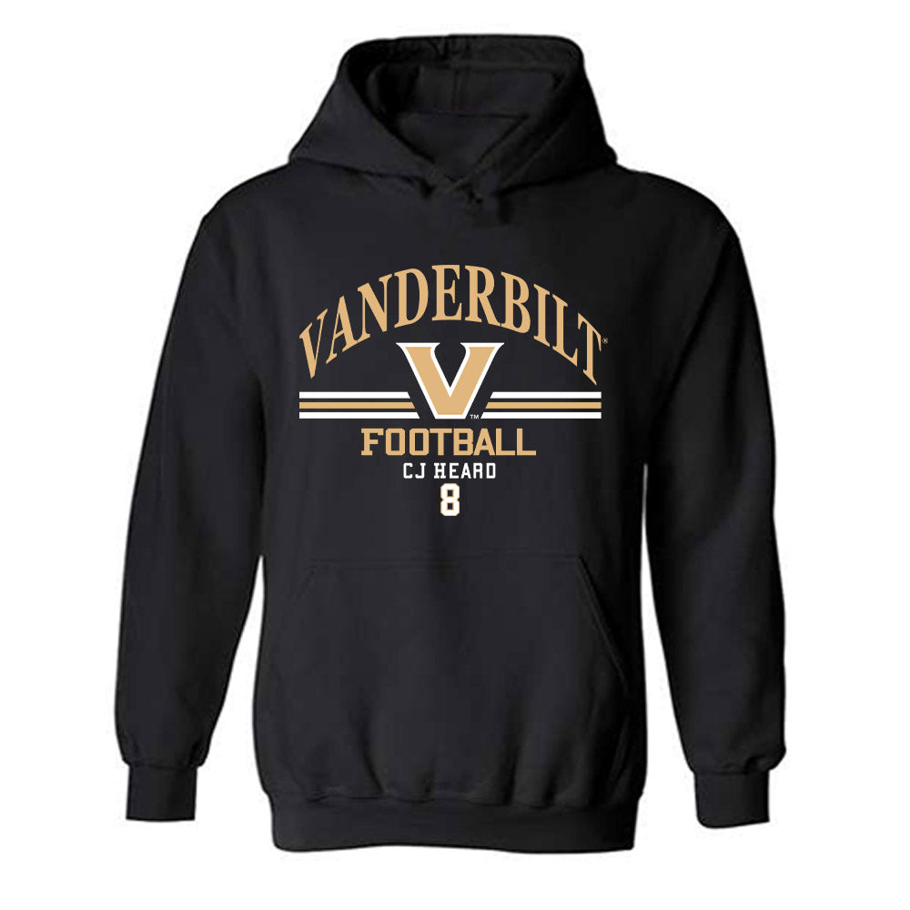 Vanderbilt - NCAA Football : CJ Heard - Classic Fashion Shersey Hooded Sweatshirt-0