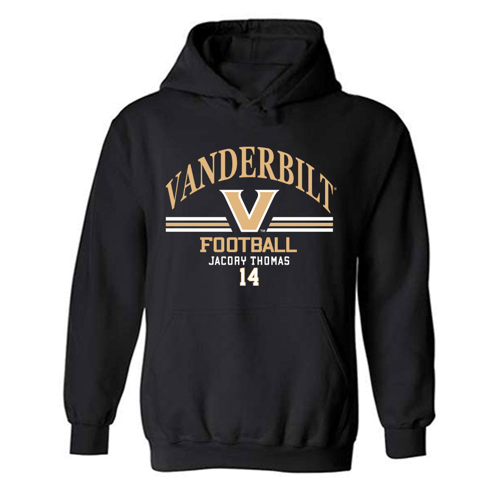 Vanderbilt - NCAA Football : Jacory Thomas - Classic Fashion Shersey Hooded Sweatshirt-0
