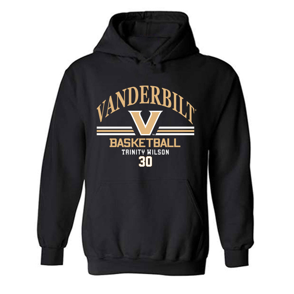 Vanderbilt - NCAA Women's Basketball : Trinity Wilson - Classic Fashion Shersey Hooded Sweatshirt-0
