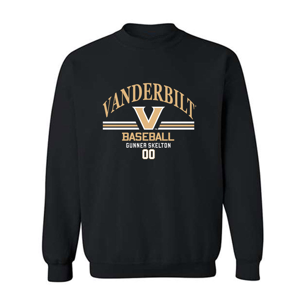 Vanderbilt - NCAA Baseball : Gunner Skelton - Classic Fashion Shersey Crewneck Sweatshirt-0