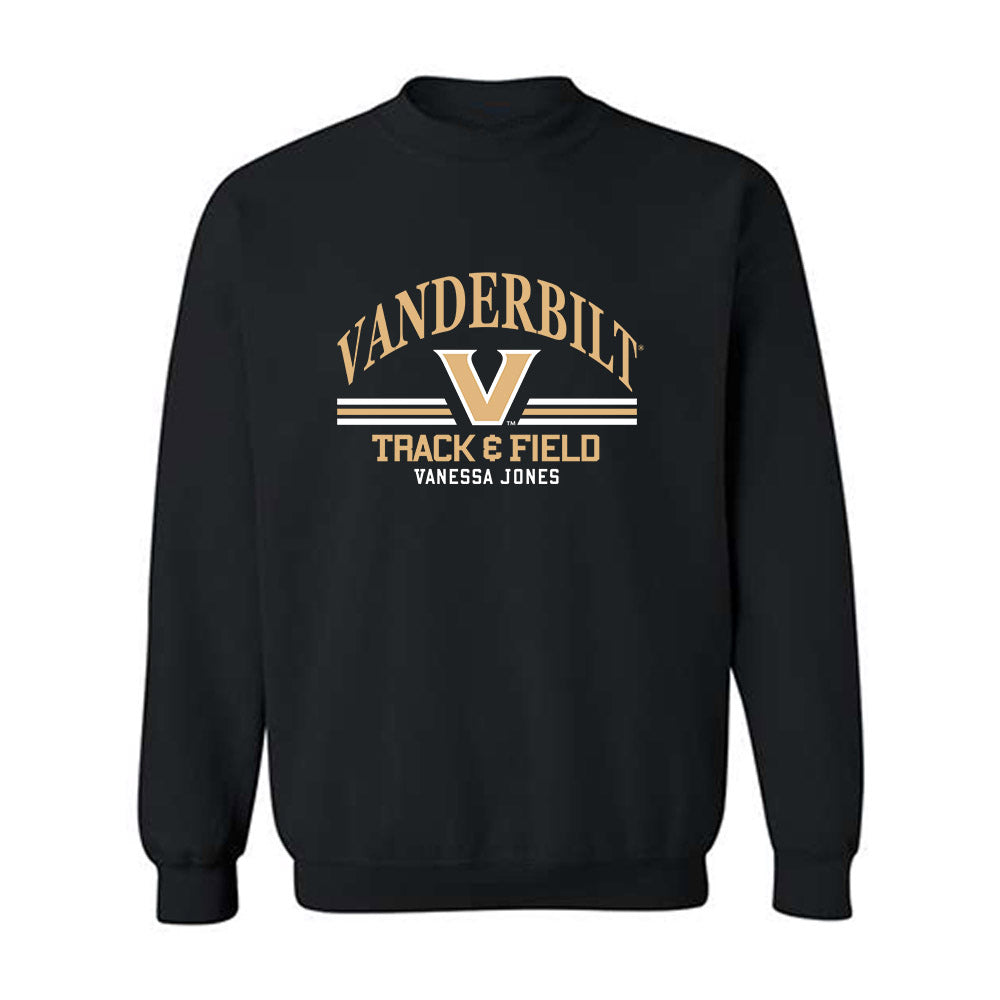 Vanderbilt - NCAA Women's Track & Field : Vanessa Jones - Classic Fashion Shersey Crewneck Sweatshirt-0