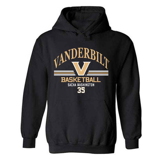 Vanderbilt - NCAA Women's Basketball : Sacha Washington - Classic Fashion Shersey Hooded Sweatshirt-0