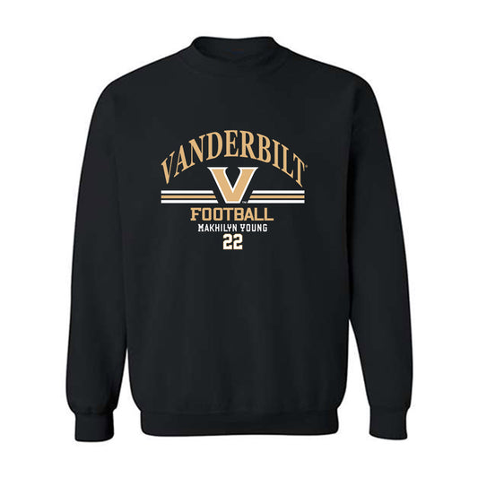 Vanderbilt - NCAA Football : Makhilyn Young - Classic Fashion Shersey Crewneck Sweatshirt-0