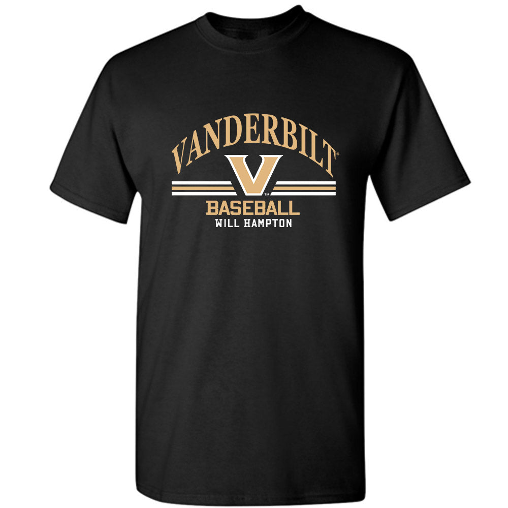 Vanderbilt - NCAA Baseball : Will Hampton - Classic Fashion Shersey T-Shirt-0