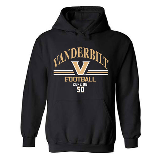 Vanderbilt - NCAA Football : Kene Obi - Classic Fashion Shersey Hooded Sweatshirt-0