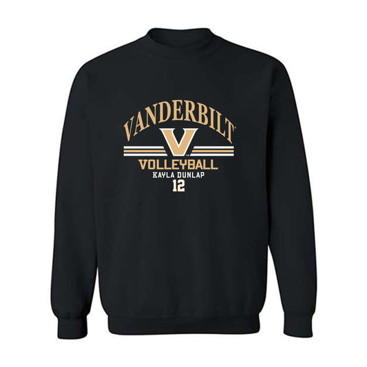 Vanderbilt - NCAA Women's Volleyball : Kayla Dunlap - Classic Fashion Shersey Crewneck Sweatshirt-0
