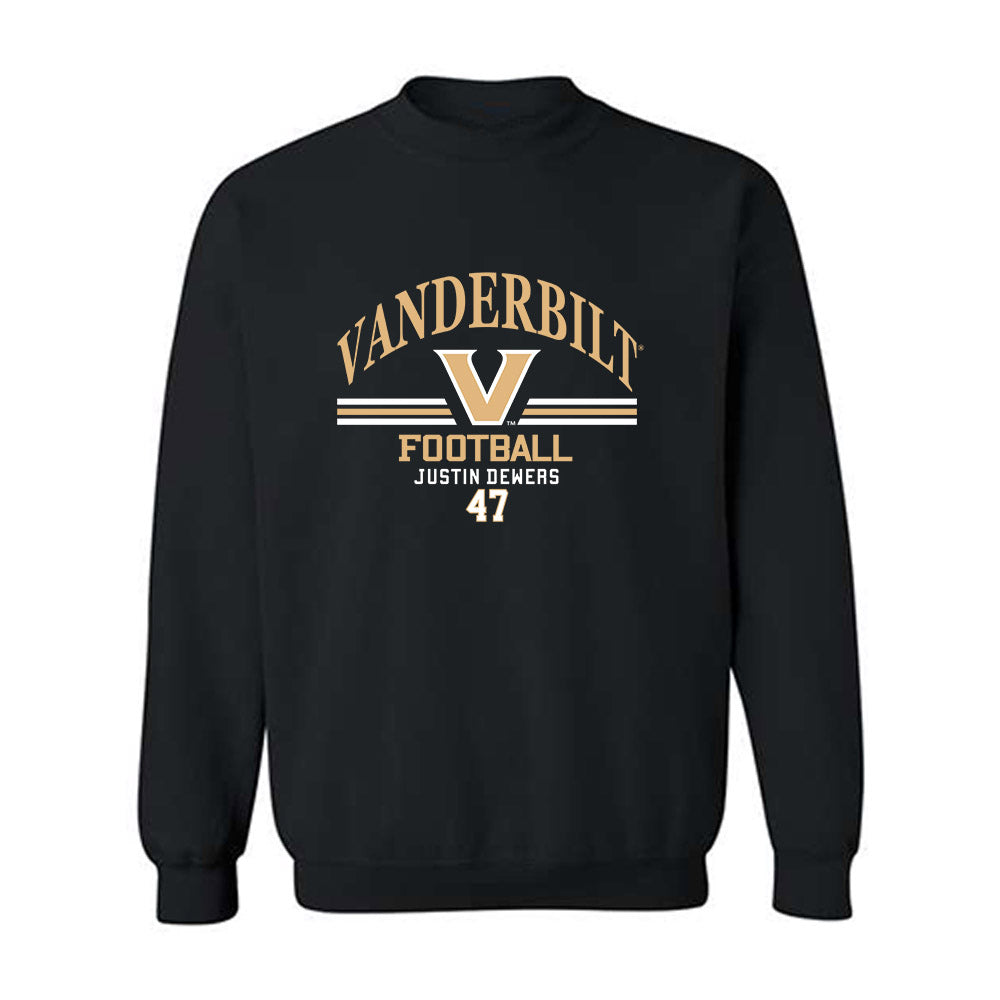 Vanderbilt - NCAA Football : Justin Dewers - Classic Fashion Shersey Crewneck Sweatshirt-0