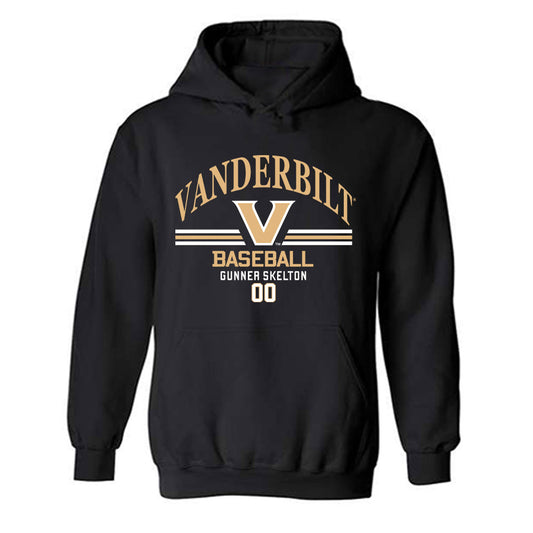 Vanderbilt - NCAA Baseball : Gunner Skelton - Classic Fashion Shersey Hooded Sweatshirt-0