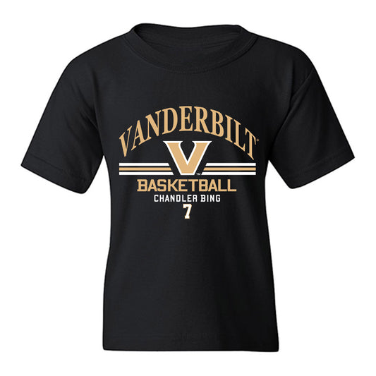 Vanderbilt - NCAA Men's Basketball : Chandler Bing - Classic Fashion Shersey Youth T-Shirt-0