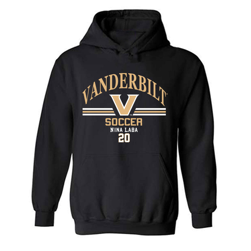 Vanderbilt - NCAA Women's Soccer : Nina Laba - Classic Fashion Shersey Hooded Sweatshirt-0