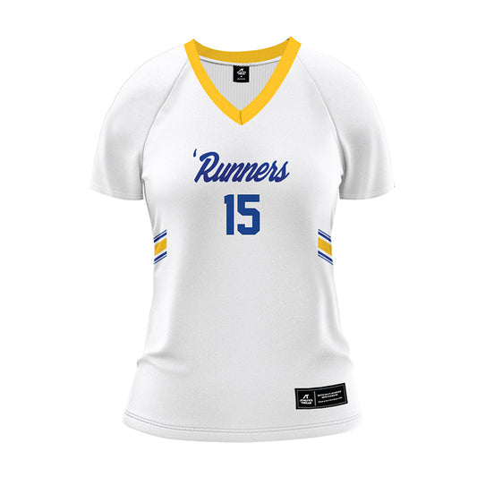 CSU Bakersfield - NCAA Women's Volleyball : Samantha Capinpin - White Volleyball Jersey-0
