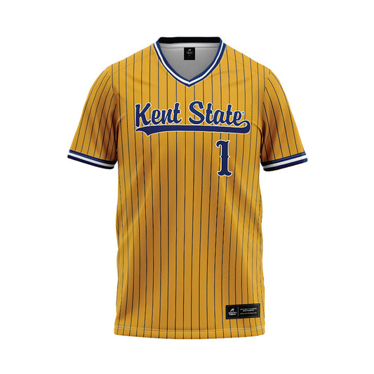 Kent State - NCAA Baseball : Luke Matthews - Gold Baseball Jersey-0
