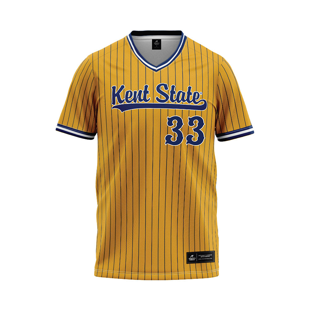 Kent State - NCAA Baseball : Nick Guidas - Gold Baseball Jersey-0