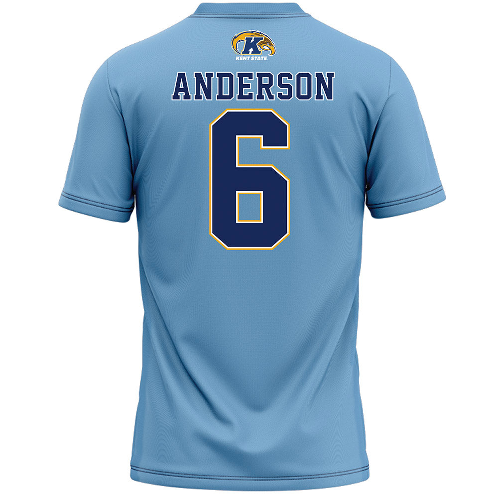Kent State - NCAA Women's Lacrosse : Eva Anderson - Baby Blue Lacrosse Jersey -1
