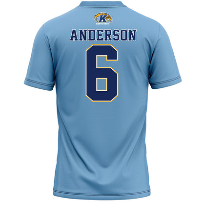 Kent State - NCAA Women's Lacrosse : Eva Anderson - Baby Blue Lacrosse Jersey -1