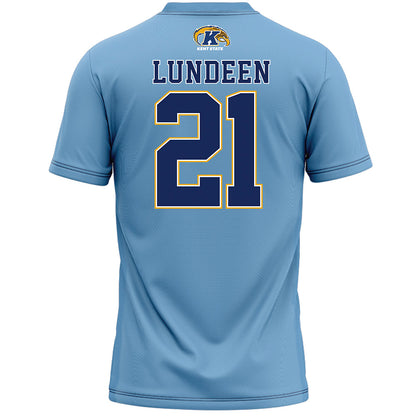 Kent State - NCAA Women's Lacrosse : Lizzie Lundeen - Baby Blue Lacrosse Jersey -1