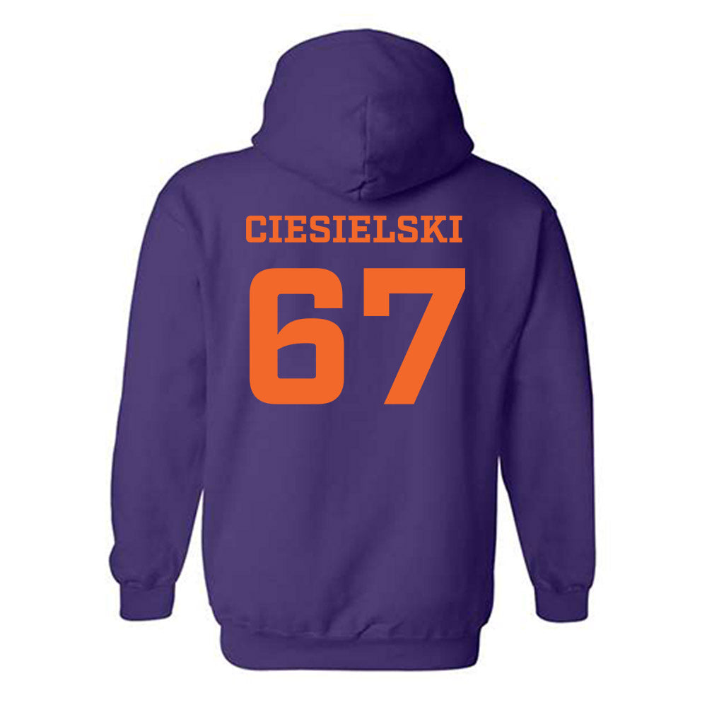 HWS - NCAA Football : Alexander Ciesielski - Classic Shersey Hooded Sweatshirt-1