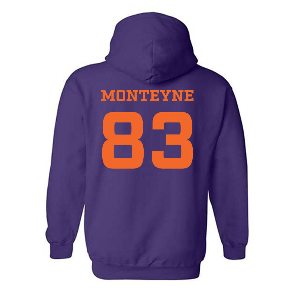 HWS - NCAA Football : Luke Monteyne - Classic Shersey Hooded Sweatshirt-1