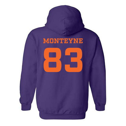 HWS - NCAA Football : Luke Monteyne - Classic Shersey Hooded Sweatshirt-1
