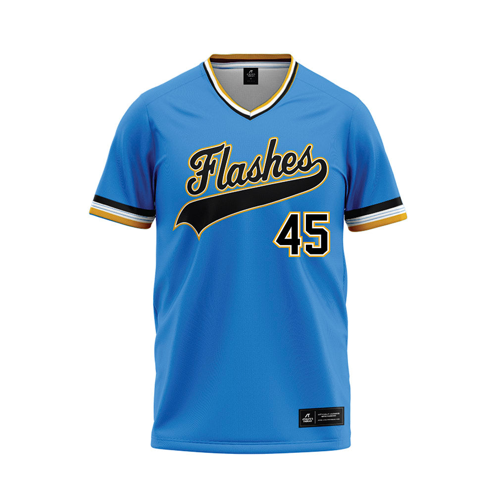 Kent State - NCAA Baseball : Nate Muncy - Light Blue Baseball Jersey-0