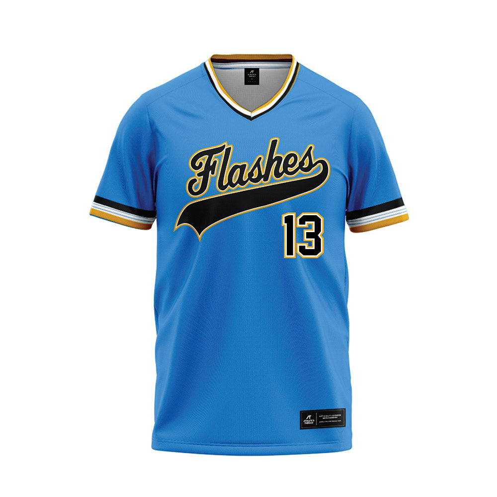 Kent State - NCAA Baseball : Landon Tiesing - Light Blue Baseball Jersey-0