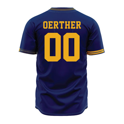 Kent State - NCAA Baseball : Drew Oerther - Navy Jersey-1