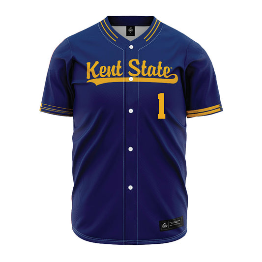 Kent State - NCAA Baseball : Luke Matthews - Navy Jersey-0