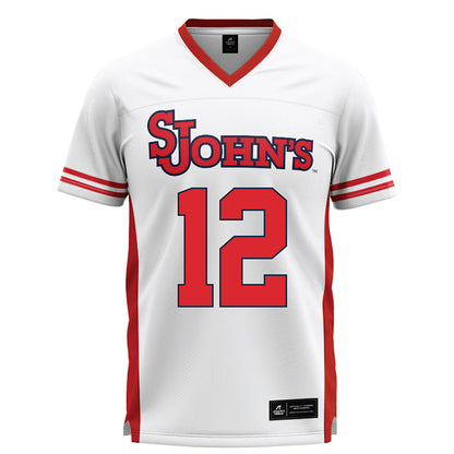 St. Johns - NCAA Men's Lacrosse : Wyatt Maguire - White Lacrosse Jersey -0