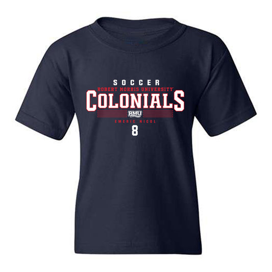 Robert Morris - NCAA Men's Soccer : Emeric Nicol - Classic Fashion Shersey Youth T-Shirt-0