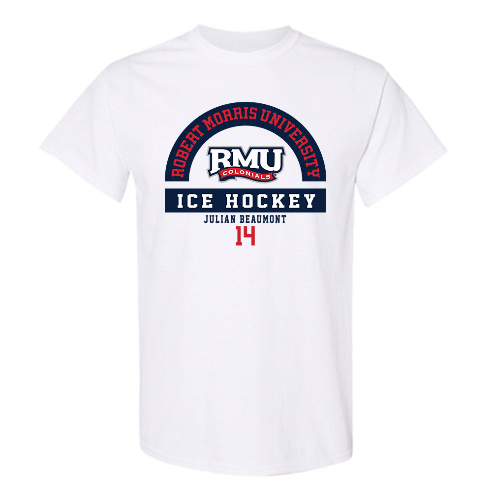 Robert Morris - NCAA Men's Ice Hockey : Julian Beaumont - Classic Fashion Shersey T-Shirt-0