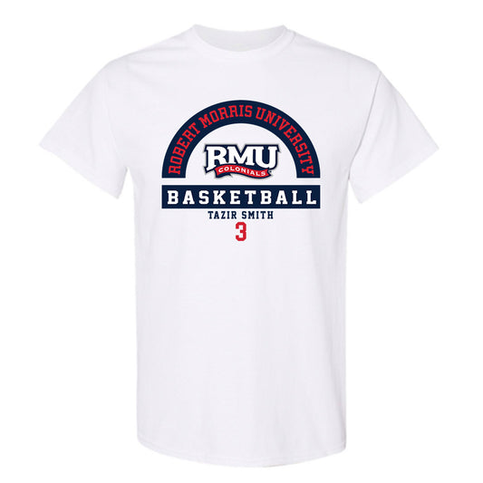 Robert Morris - NCAA Men's Basketball : Tazir Smith - Classic Fashion Shersey T-Shirt-0