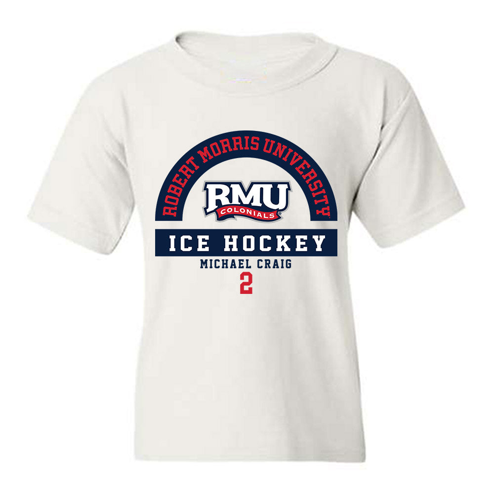 Robert Morris - NCAA Men's Ice Hockey : Michael Craig - Classic Fashion Shersey Youth T-Shirt-0