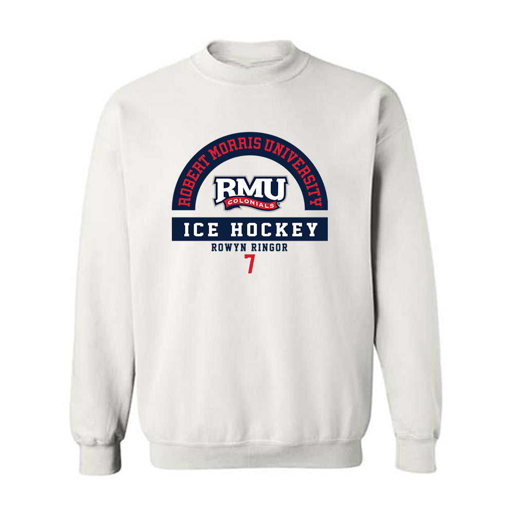 Robert Morris - NCAA Women's Ice Hockey : Rowyn Ringor - Classic Fashion Shersey Crewneck Sweatshirt-0