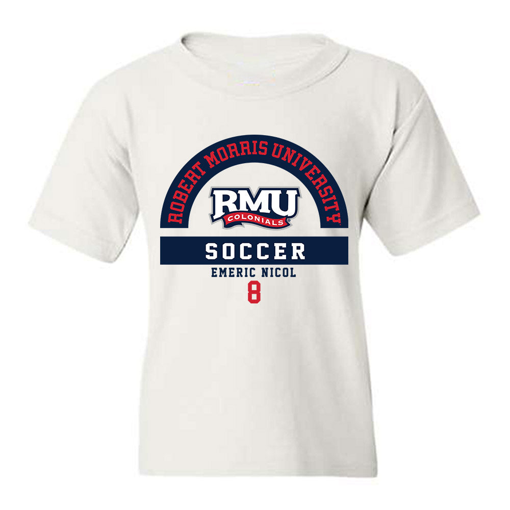 Robert Morris - NCAA Men's Soccer : Emeric Nicol - Classic Fashion Shersey Youth T-Shirt-0