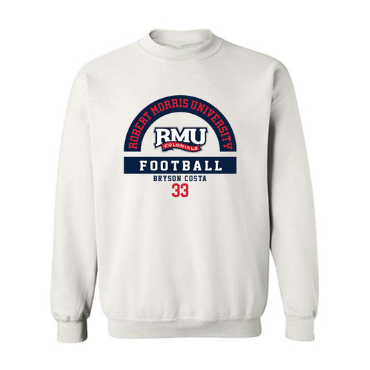 Robert Morris - NCAA Football : Bryson Costa - Classic Fashion Shersey Crewneck Sweatshirt-0