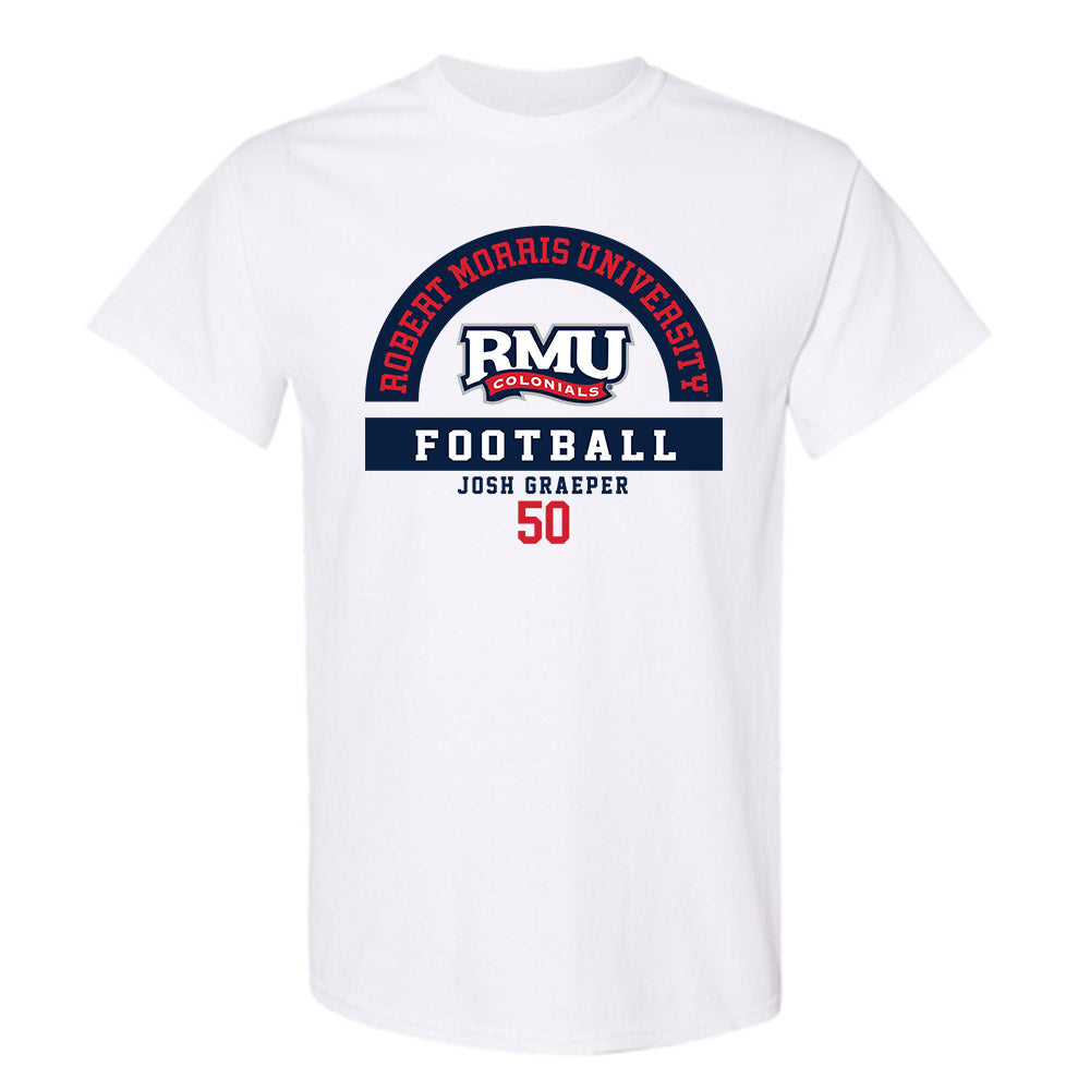 Robert Morris - NCAA Football : Josh Graeper - Classic Fashion Shersey T-Shirt-0