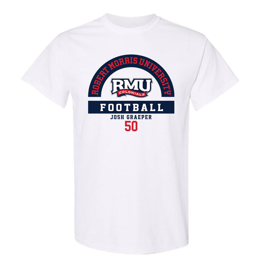 Robert Morris - NCAA Football : Josh Graeper - Classic Fashion Shersey T-Shirt-0
