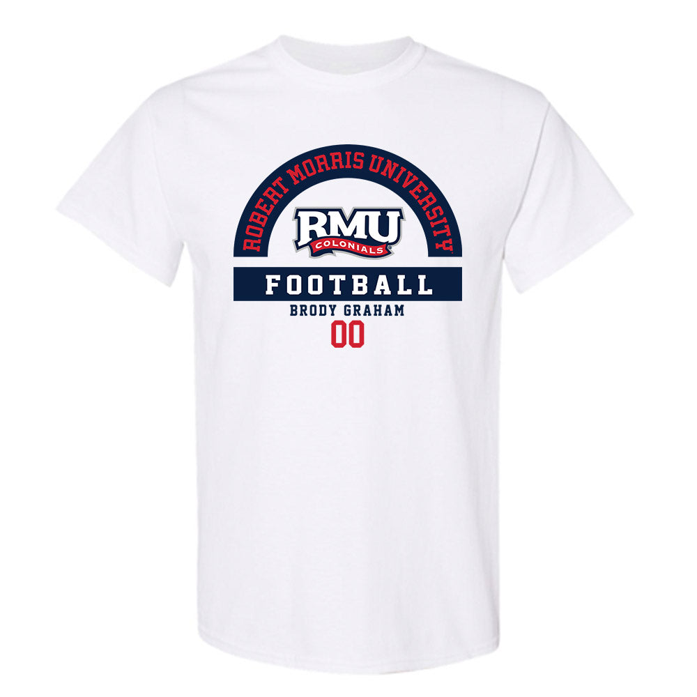Robert Morris - NCAA Football : Brody Graham - Classic Fashion Shersey T-Shirt-0