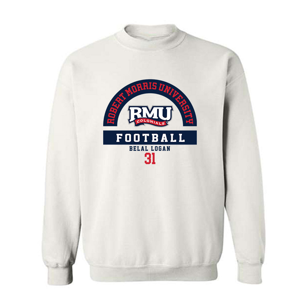 Robert Morris - NCAA Football : Belal Logan - Classic Fashion Shersey Crewneck Sweatshirt-0